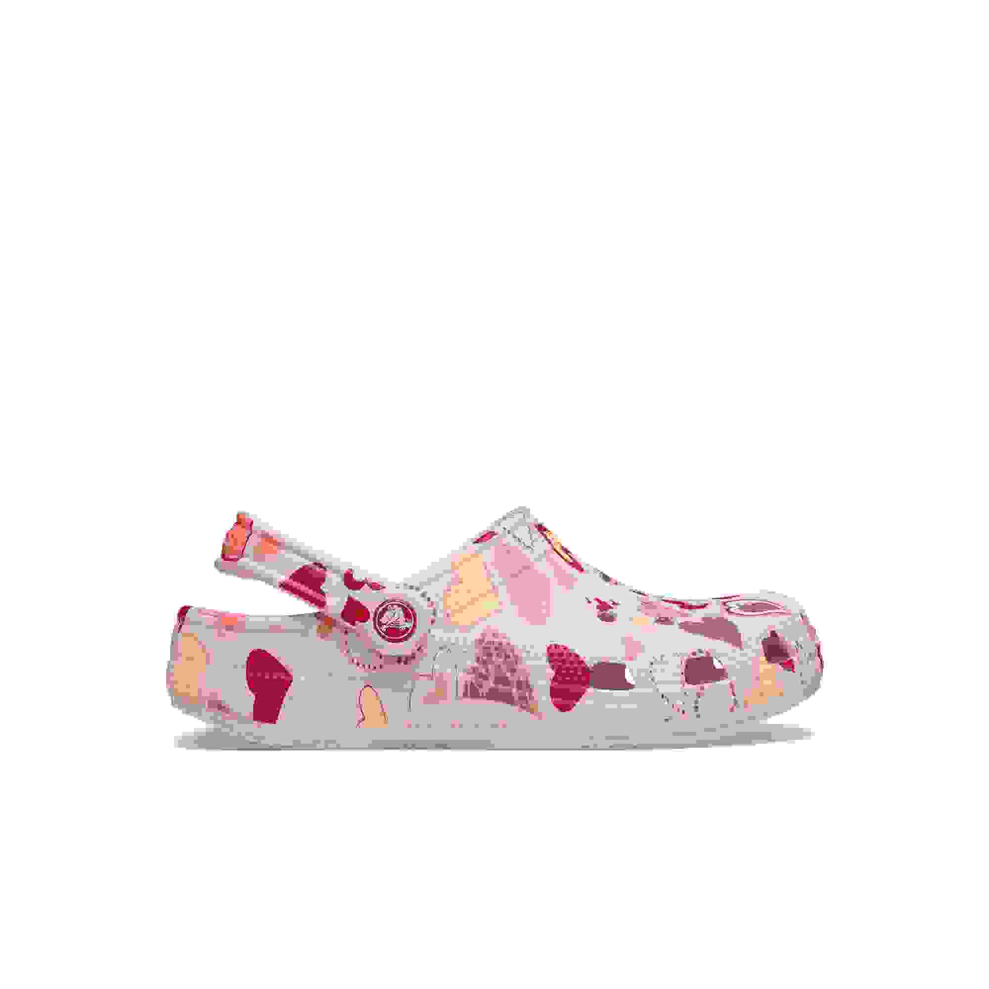 Crocs Classic Preschool Girls' "Pink Hearts" Clog